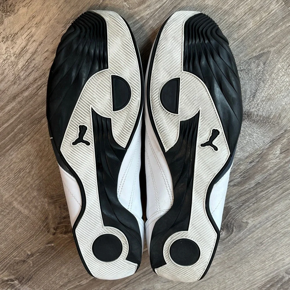 Puma Redon Move White Black Blue Motorsport Driving Shoes 185999-06 Size M 11.5